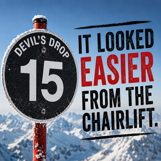 "It Looked Easier From The Chairlift" Ski Tee Unisex T-Shirt